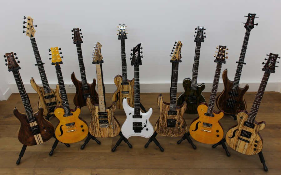 12 Guitares & Basses exceptionnelles du luthier MION Guitars