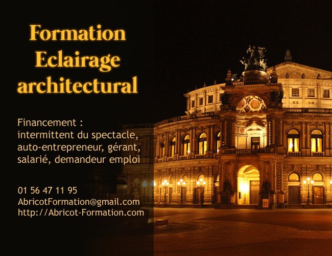 Formation éclairage architectural, éclairage de musée du 30 nov au 11 déc 2015   